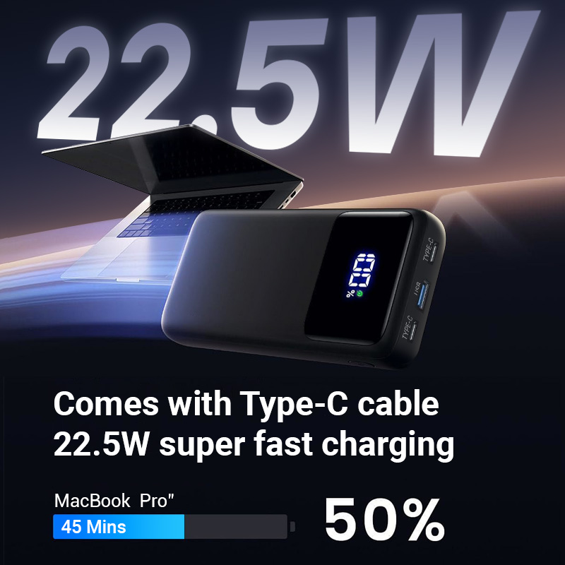 10000mAh Power Bank - Large Capacity Portable Charger