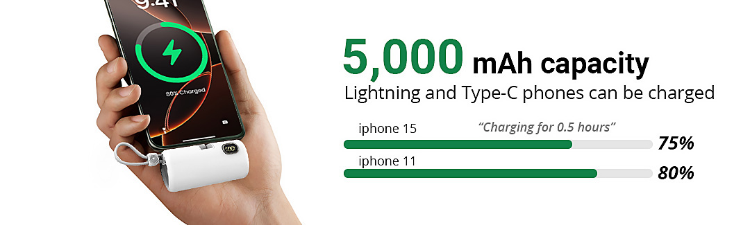 5000mAh Capsule-Style Power Bank